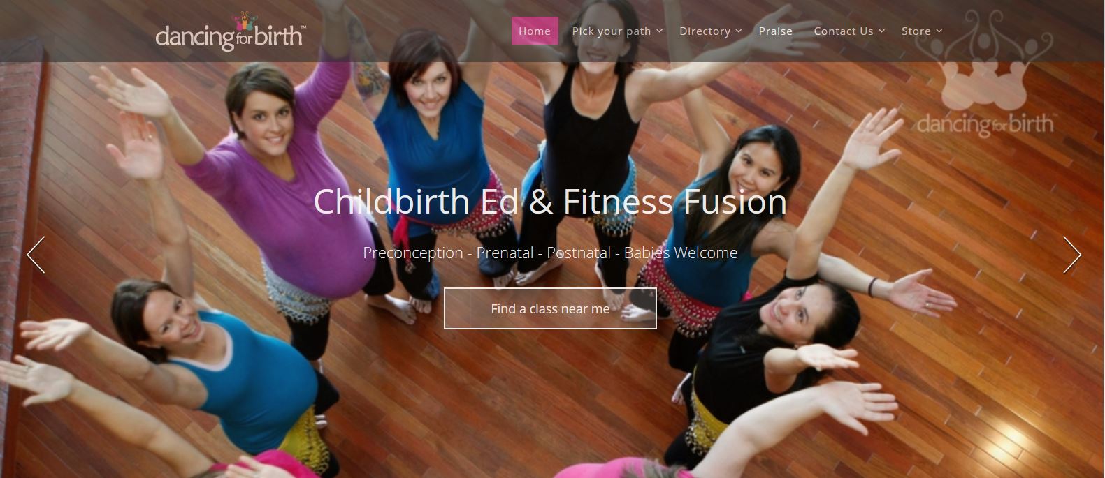 fitness website front page website design portfolio